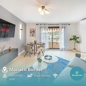 5mn Monaco - Vue Mer - Parking - Piscine - Bb Appartement Beausoleil